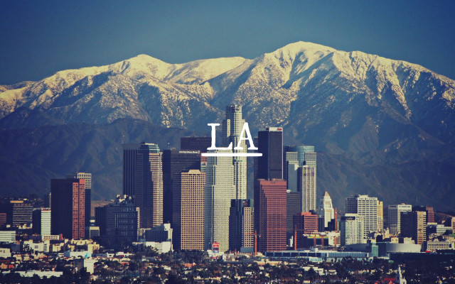 City mountains ai letter bridge free wallpaper - medium preview image