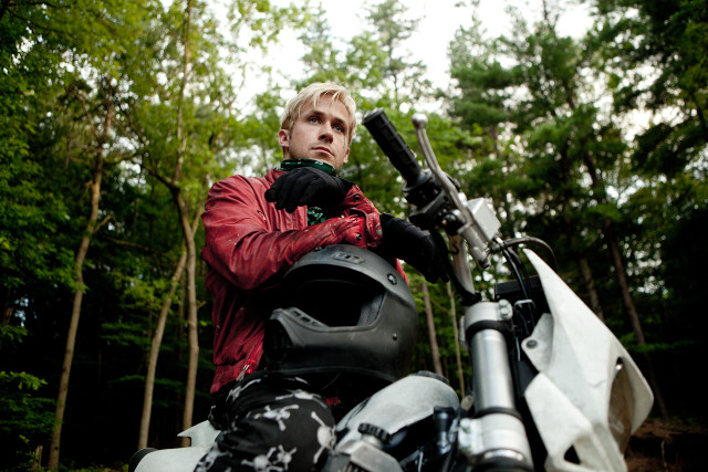 Man motorcycle woods trees forest free wallpaper - medium preview image