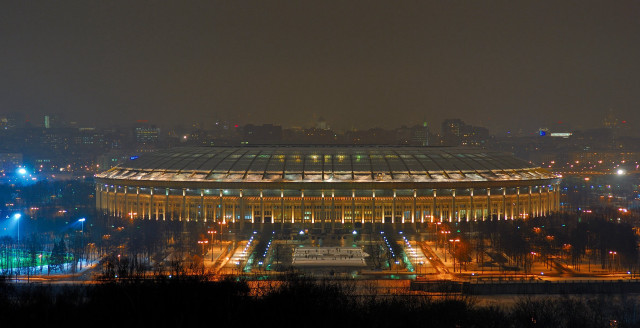 Stadium night lights city background free wallpaper - medium preview image