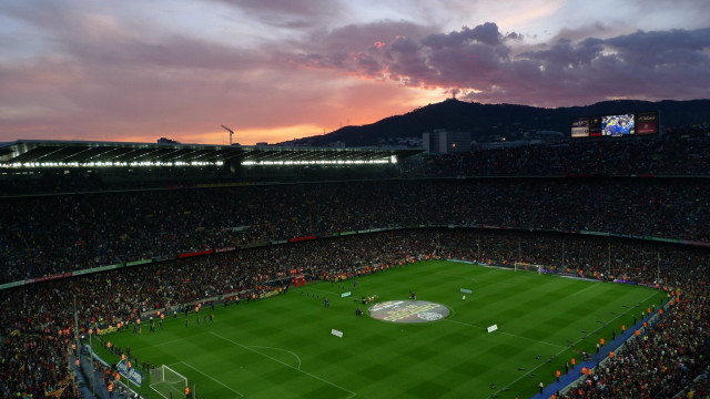 Soccer stadium large field crowd free wallpaper - medium preview image