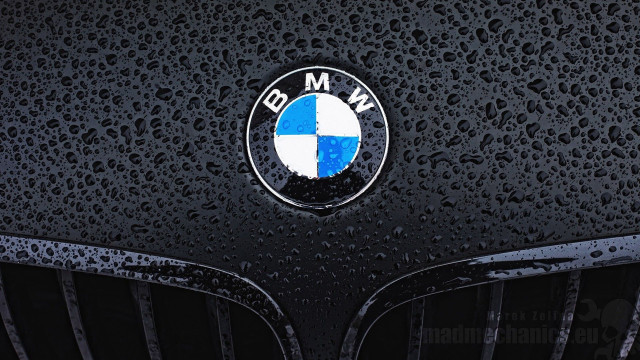 Bmw emblem black car water free wallpaper - medium preview image