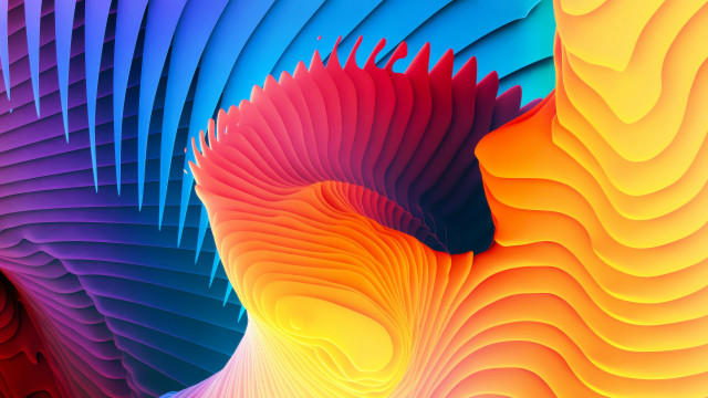 Colorful abstract background wavy lines free wallpaper - medium preview image