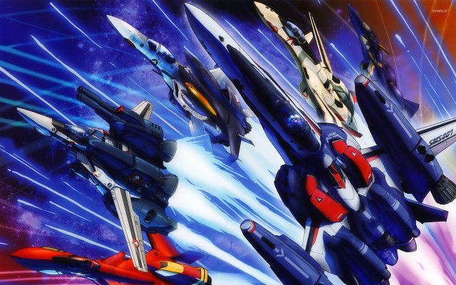 Fighter jets flying sky stars free wallpaper - medium preview image