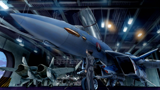 Fighter jet hangar museum display free wallpaper - medium preview image
