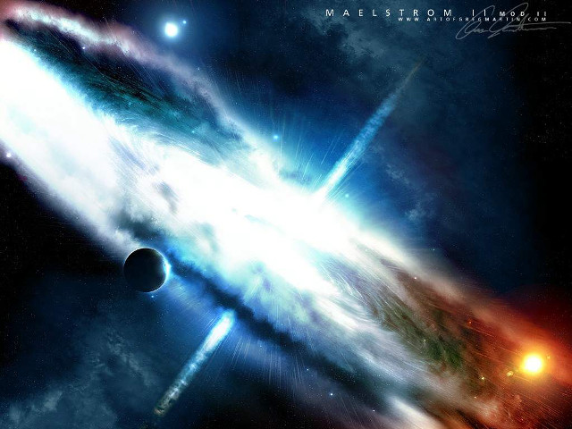 Large black hole bright light #2 free wallpaper - medium preview image