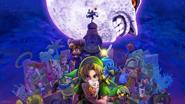 Cartoon link people clocktower fullmoon free wallpaper for desktop - medium preview image
