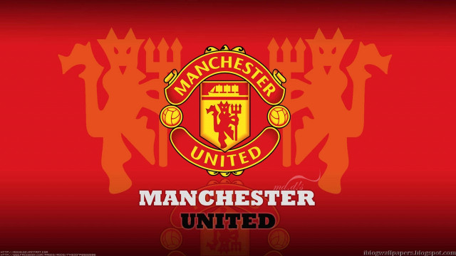 Manchester united logo red background #3 free wallpaper - medium preview image
