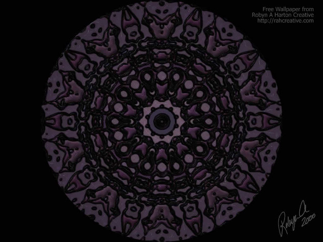Circular black purple accents dots free wallpaper - medium preview image