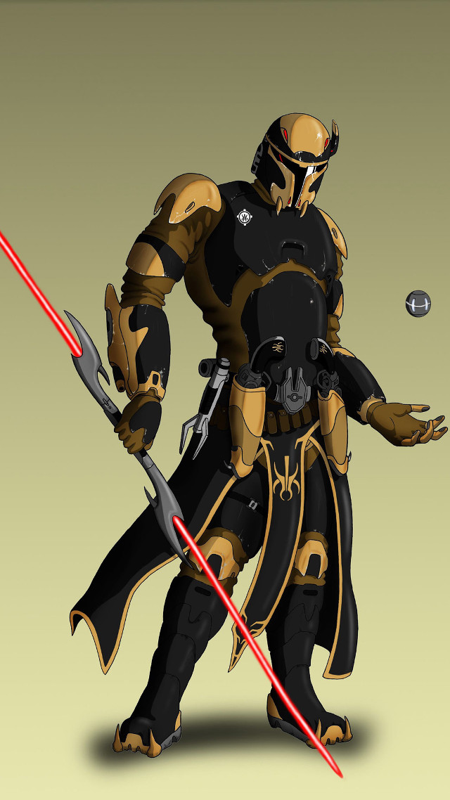 Cartoon man armor swords ball free wallpaper - medium preview image
