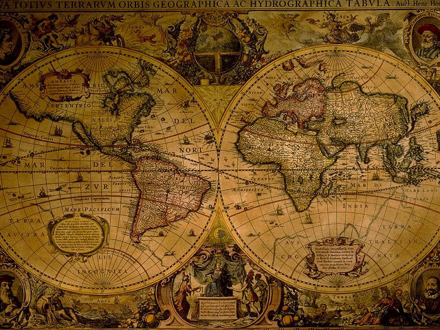 Old world map countries world free wallpaper - medium preview image