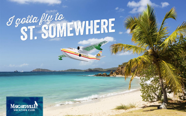 Plane beach palmtree bluesky clouds free wallpaper - medium preview image