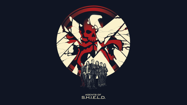 Group circle skull red white free wallpaper - medium preview image