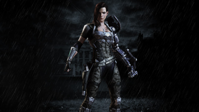 Woman costume gun glove rain #2 free wallpaper - medium preview image