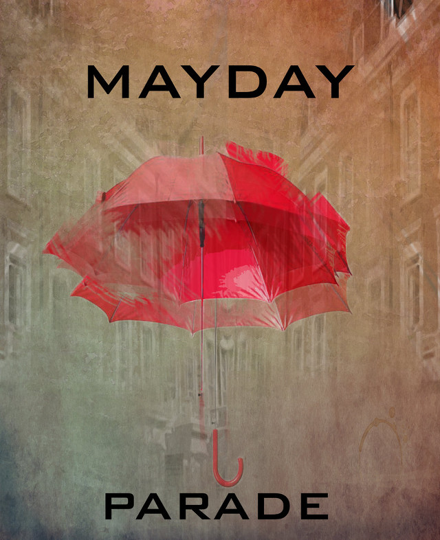 Red umbrella mayday building background free wallpaper - medium preview image