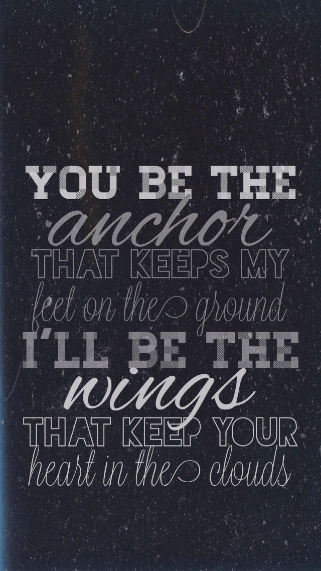 Black white quote anchor feet free wallpaper - medium preview image