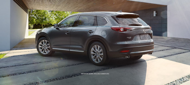 Gray mazda cx9 driveway garage free wallpaper - medium preview image