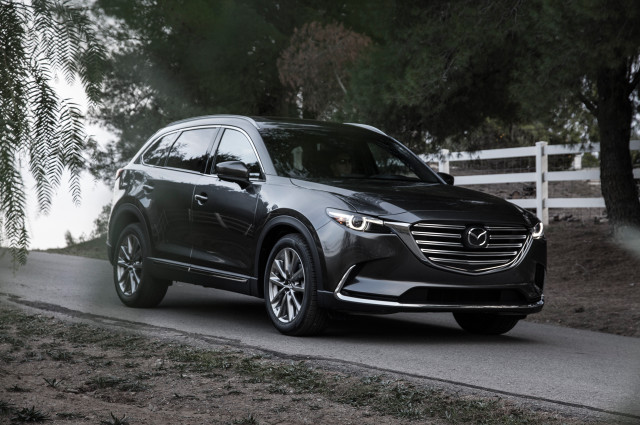 Gray mazda suv driving fog free wallpaper - medium preview image