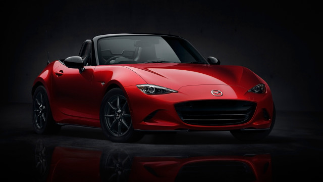 Red sports car dark room #67 free wallpaper - medium preview image