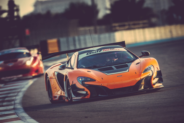 Orange sports cars race track free wallpaper - medium preview image