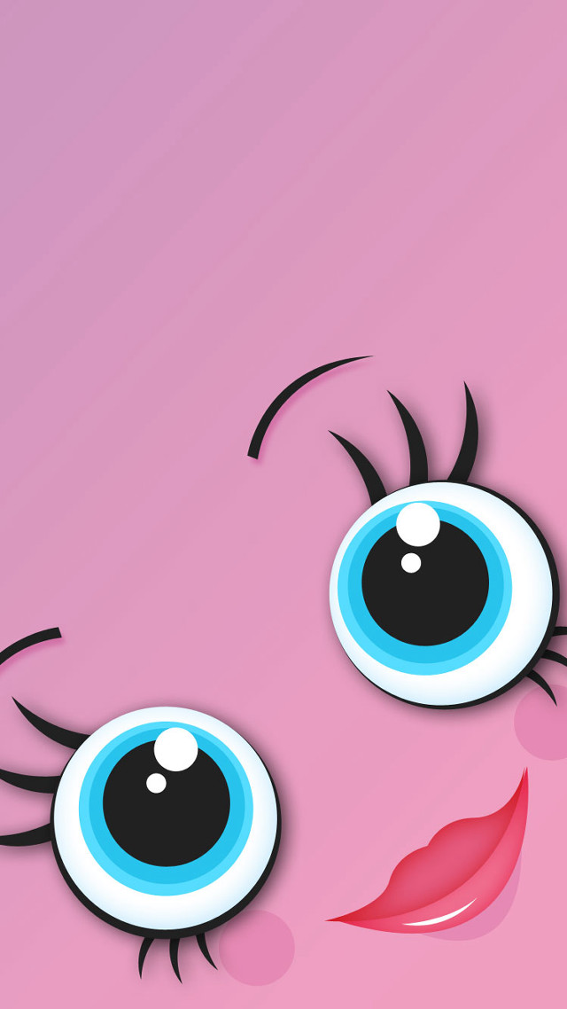 Pink background blue eyes white free wallpaper - medium preview image