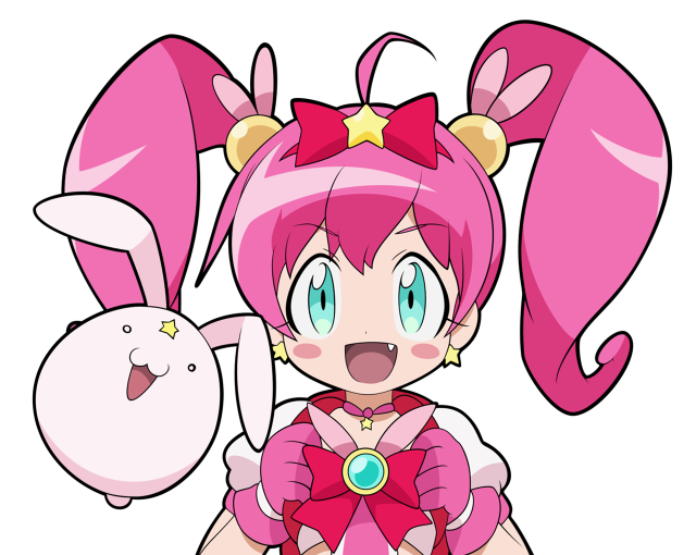 Cartoon character pink hair bunny #2 free wallpaper - medium preview image