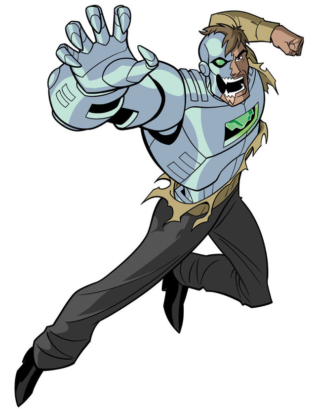 Cartoon character big grin hands free wallpaper - medium preview image