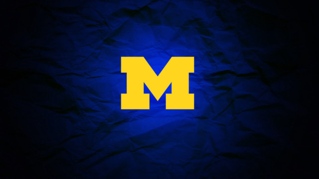 Michigan wolverine blue light yellow free wallpaper - medium preview image