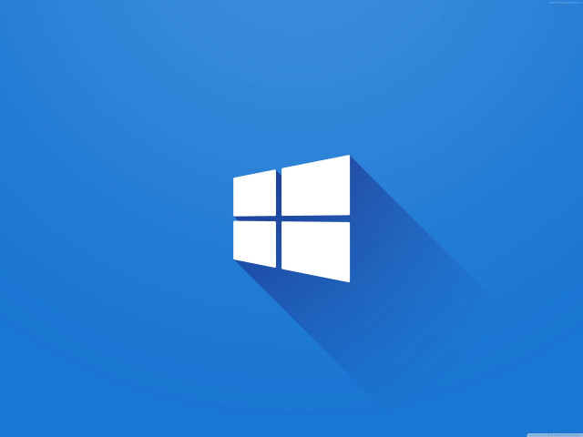 Blue background white window icon #2 free wallpaper - medium preview image