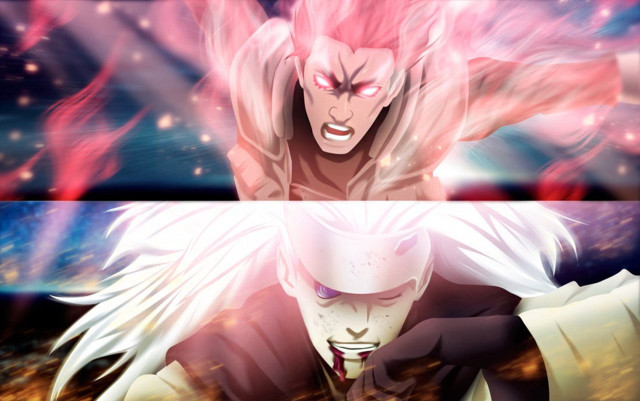 Man pink hair demon face free wallpaper - medium preview image