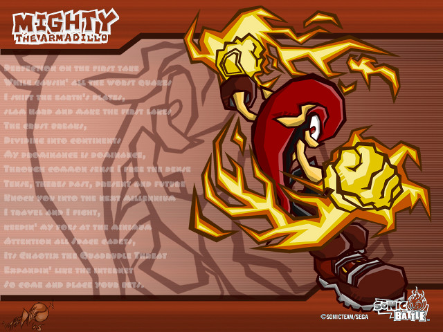 Cartoon character fireball sword flame free wallpaper - medium preview image