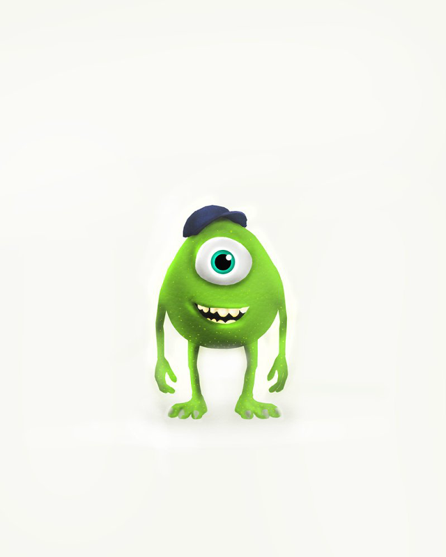 Green monster with hat wide free wallpaper - medium preview image