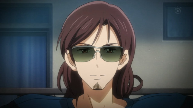 Woman glasses black shirt blue free wallpaper - medium preview image
