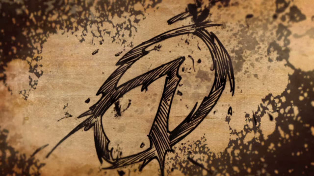 Grungy letter q bird back free wallpaper - medium preview image