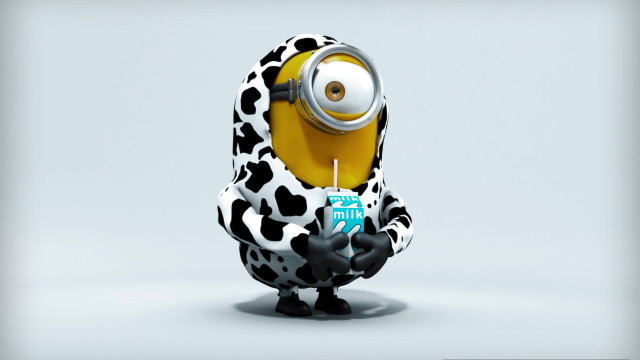 Minion birthday candle cake celebration free wallpaper - medium preview image