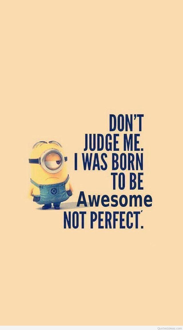 Minion dont judge me awesome free wallpaper - medium preview image