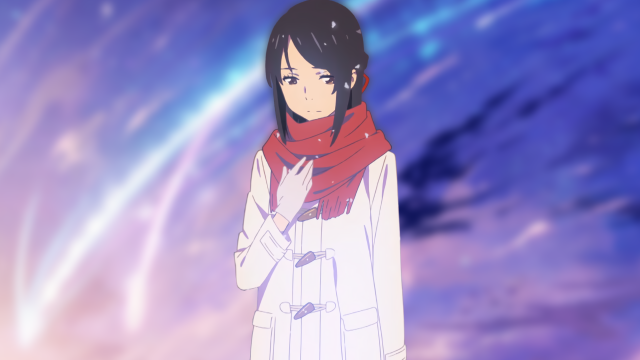 Woman whitecoat redscarf blacks hair free wallpaper - medium preview image