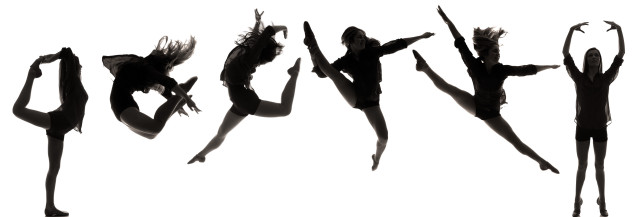 Women silhouettes poses white background free wallpaper - medium preview image