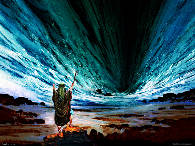 Person standing cave staff wave free wallpaper - medium preview image