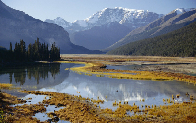 Mountain range lake forest background #2 free wallpaper - medium preview image