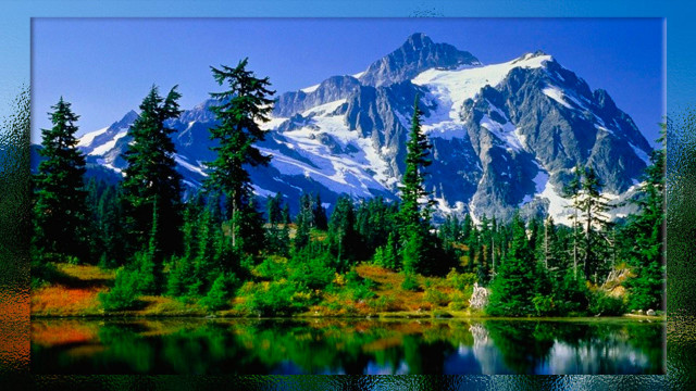 Mountain lake forest sky nature #2 free wallpaper - medium preview image