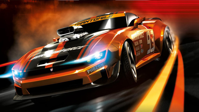 Car driving smoke red light free wallpaper - medium preview image