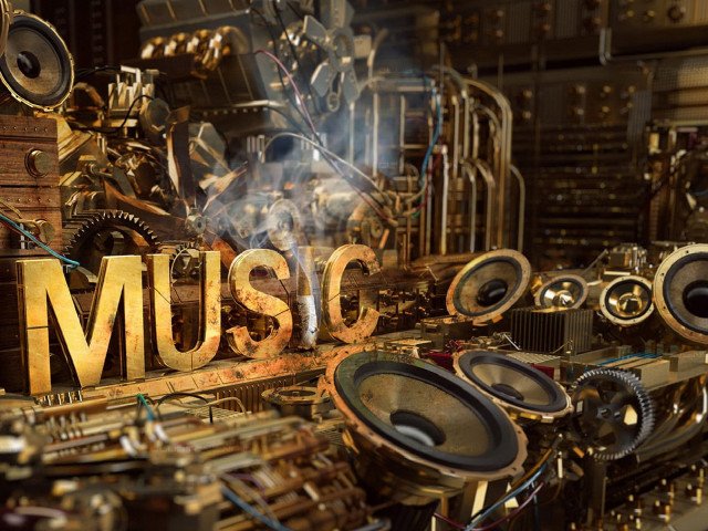Musical instruments speakers room music free wallpaper - medium preview image