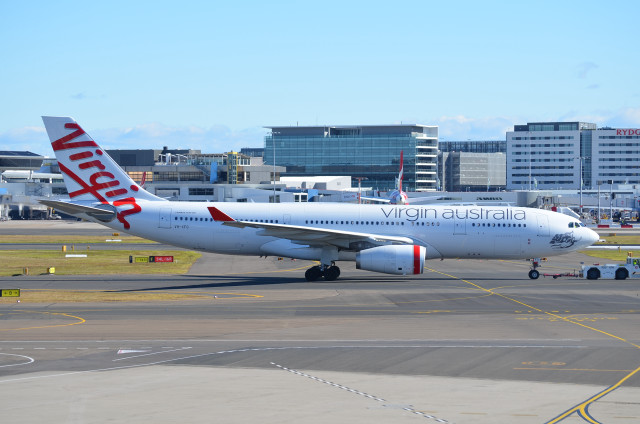 Virgin australia plane runway airport free wallpaper - medium preview image