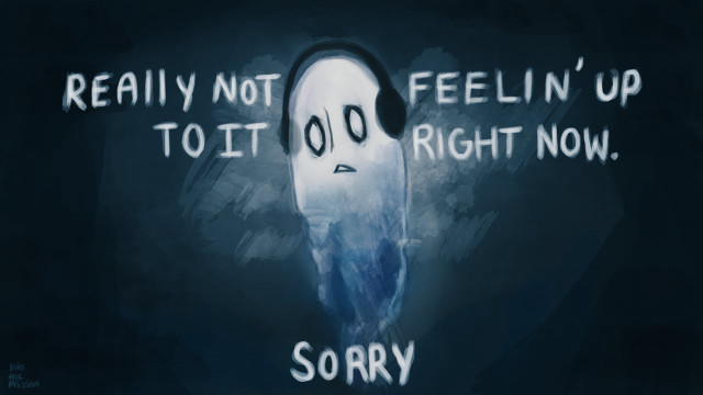 Creepy ghost creepy face words free wallpaper - medium preview image