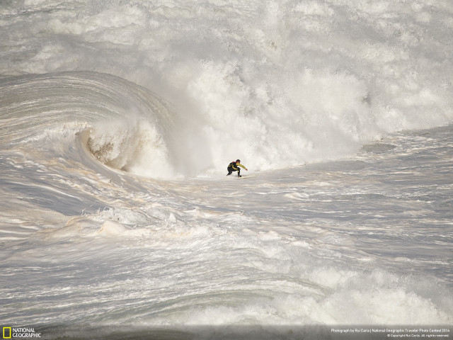 Man riding wave surfboard ocean #20 free wallpaper - medium preview image