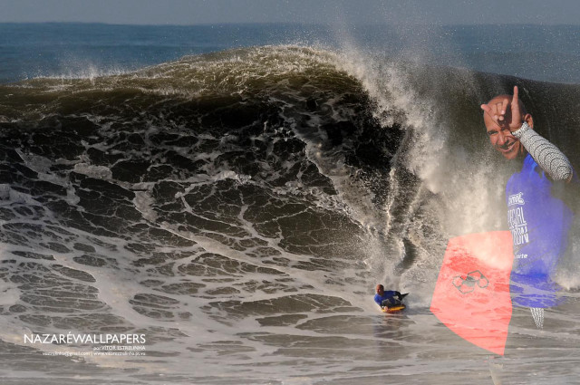Man riding wave surfboard ocean #26 free wallpaper - medium preview image