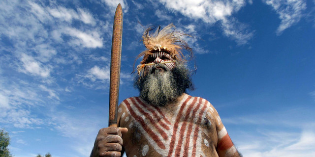 Man beard stick striped shirt free wallpaper - medium preview image
