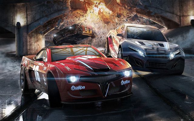 Car truck tunnel train coming free wallpaper - medium preview image