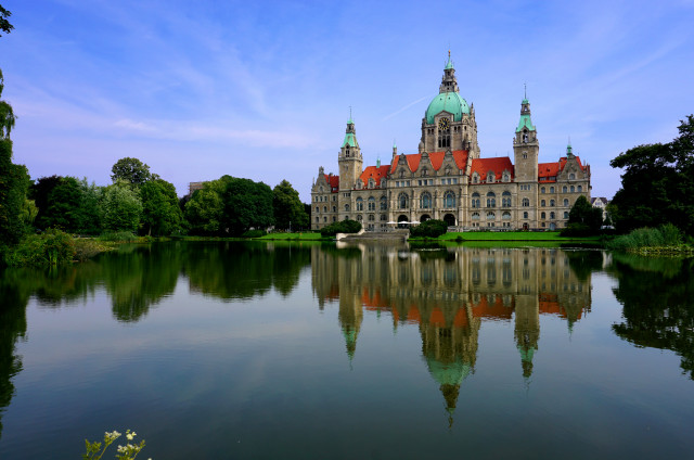 Castle tower lake neo gothic free wallpaper - medium preview image