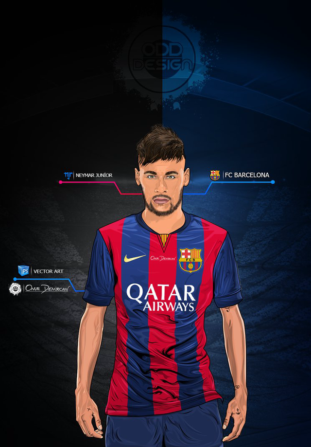 Man soccer blue red shirt free wallpaper - medium preview image